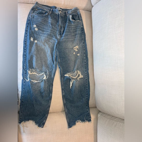 BDG high rise baggy dark wash jean size 32 - Picture 3 of 4